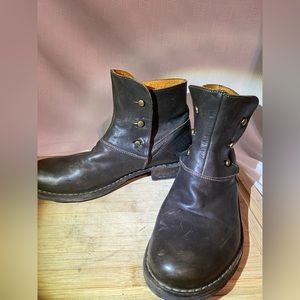 FIORENTINI + BAKER  Brown Leather Boots Shoes Women's Size 38.5 (US 8) In Italy.